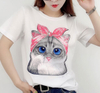 Wholesale 100% Cotton Summer T-shirt Puff Printing Custom Design Print Cotton Tshirts For Women