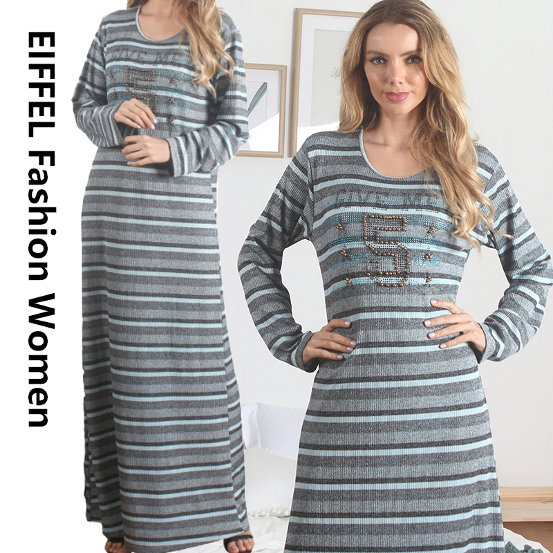 Winter hoodie sleepwear nighty dress ladies robe pyjamas Arabia nightwear clothing factory