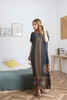 Neue Dubai Ladies Middle East Robe Muslim ethnische Eigenschaften gedruckter Frauen Kleid