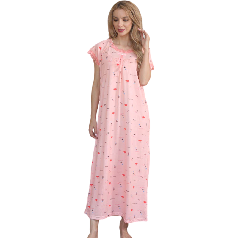 Summer new cute dress women's nightdress sexual Milk silk pajamas