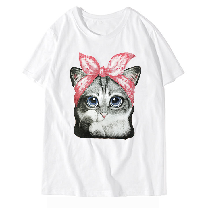 Wholesale 100% Cotton Summer T-shirt Puff Printing Custom Design Print Cotton Tshirts For Women