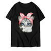 Wholesale 100% Cotton Summer T-shirt Puff Printing Custom Design Print Cotton Tshirts For Women