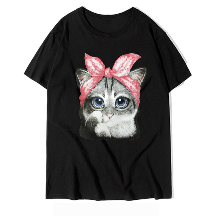 Wholesale 100% Cotton Summer T-shirt Puff Printing Custom Design Print Cotton Tshirts For Women