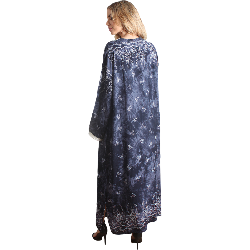 Black Women's Rayon Long sleeve Kaftan