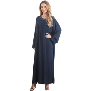 Classic Lady Black Beaded Kaftan