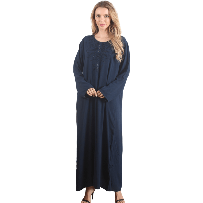 Classic Lady Black Beaded Kaftan